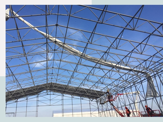 Шатровые ангары от 613 руб. в Костроме и Костромской области