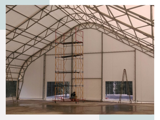 Шатровые ангары в Костроме