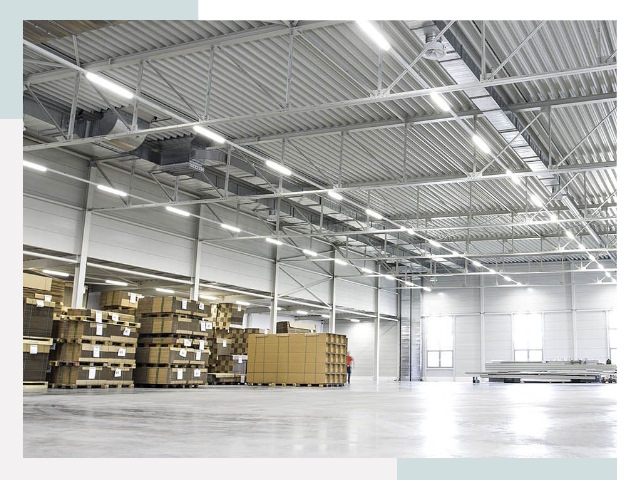 Освещение ангаров в Костроме