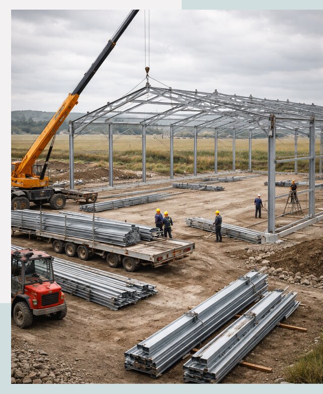 Строительство ангаров для сельхозтехники в Костроме под ключ