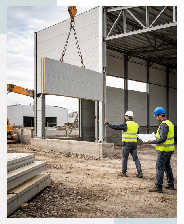 Склад из сэндвич панелей под ключ в Костроме от 9699 р. | СтальСтрой-Кст