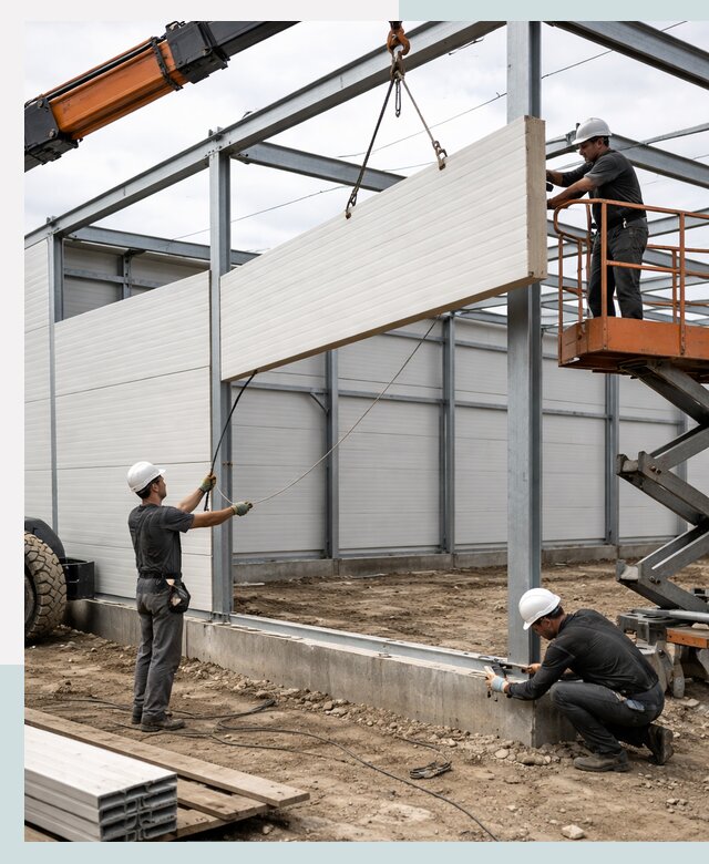 Строительство складов из сэндвич панелей в Костроме под ключ