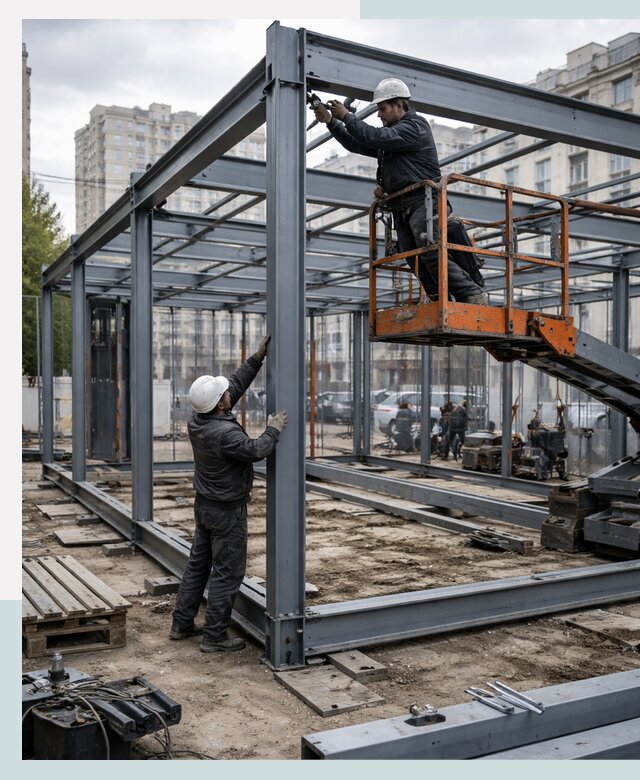 Строительство и монтаж торговых павильонов под ключ в Костроме